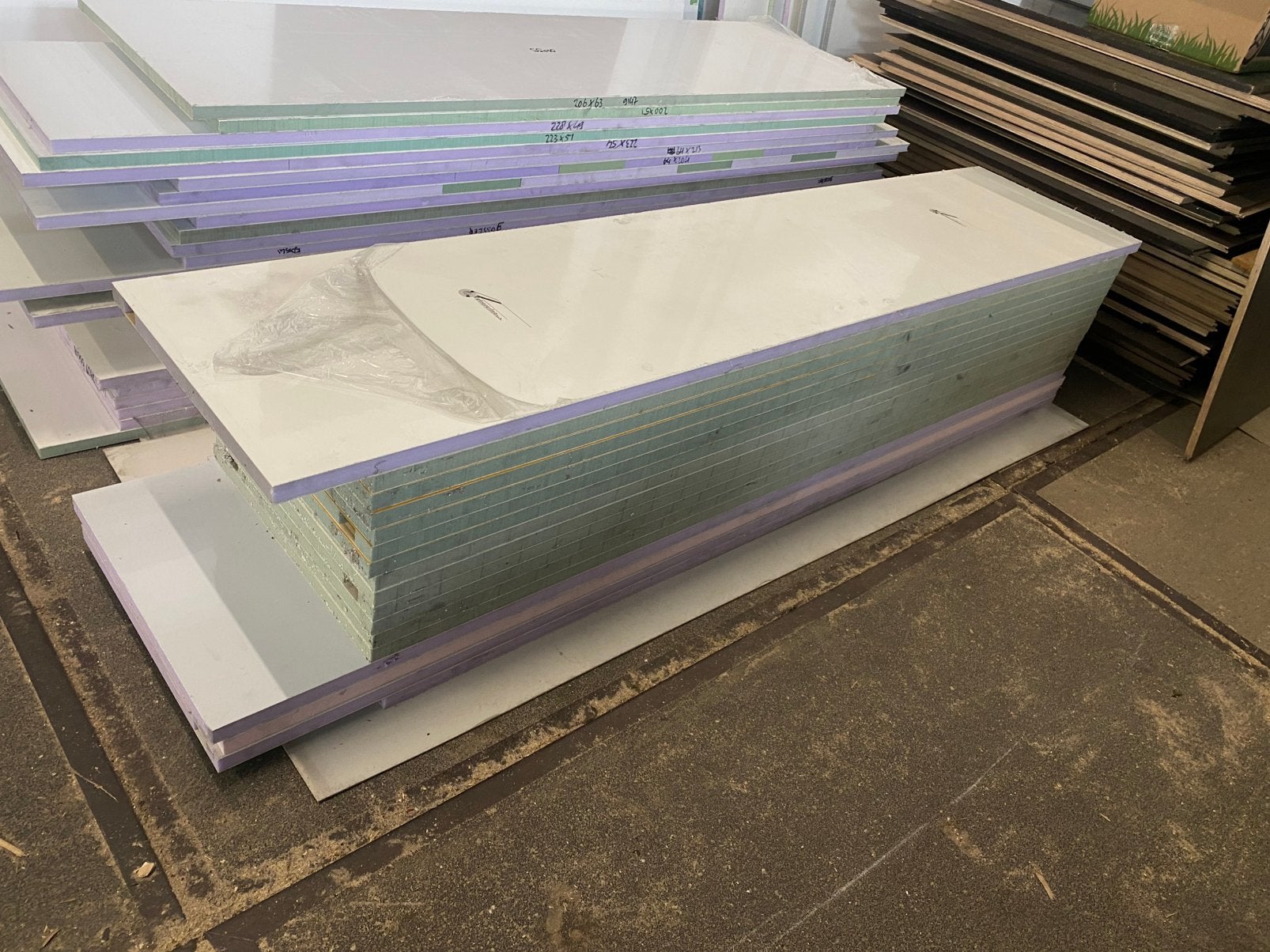 Sandwich panelen met 2x polyester toplaag  25 en 30 mm, Doe-het-zelf en Verbouw, Ophalen, 20 tot 50 mm