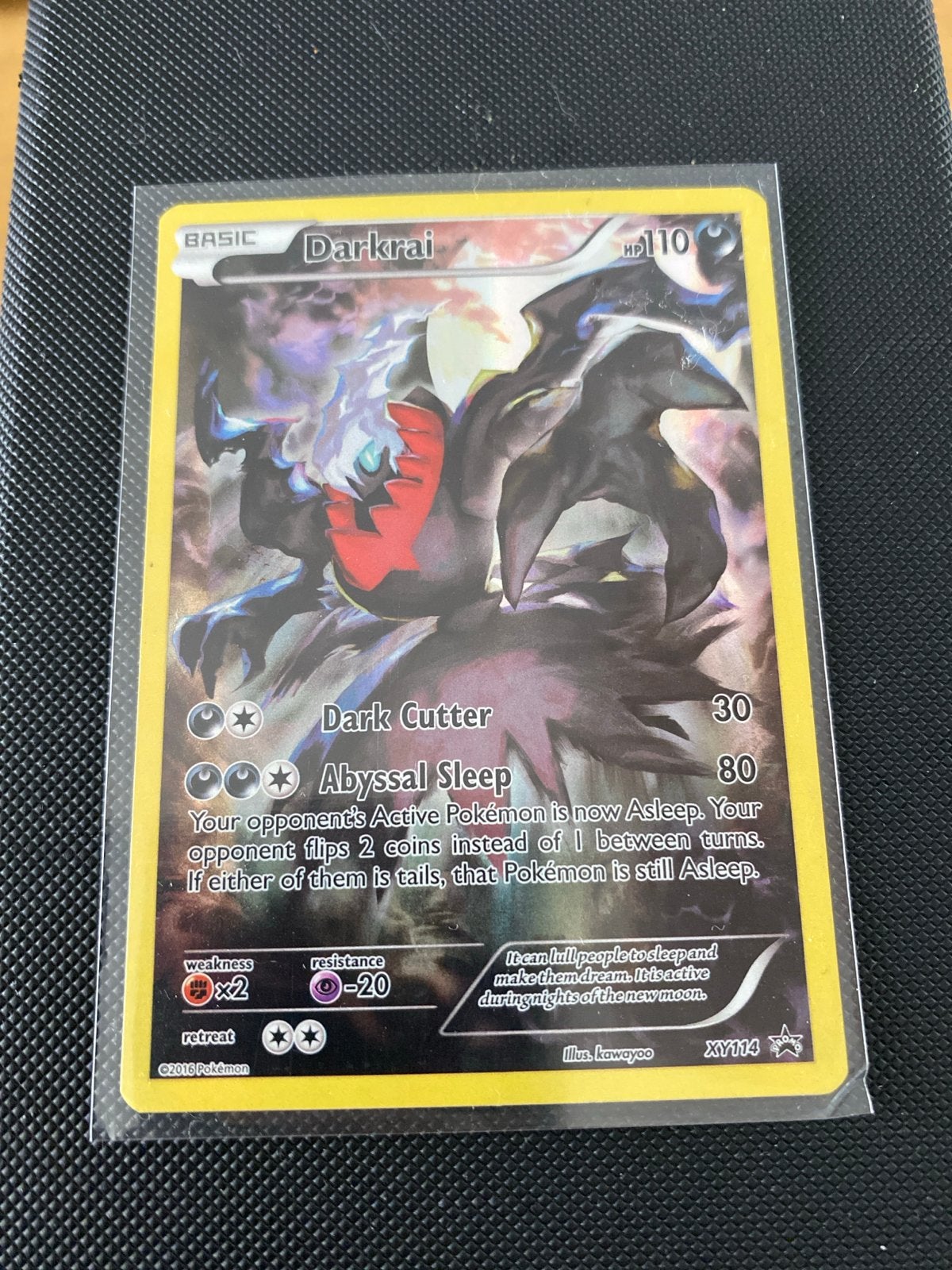 Pokémon Darkrai XY114 Promo Kaart - Zo goed als nieuw, Ophalen of Verzenden, Zo goed als nieuw, Losse kaart