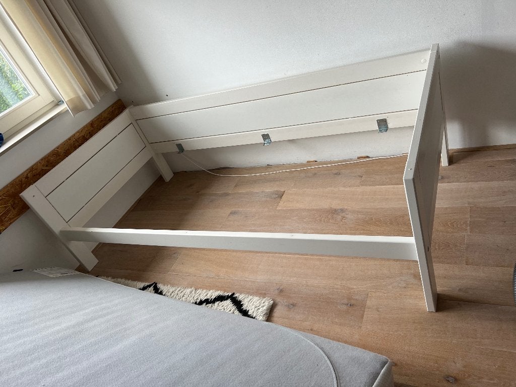 Halfhoogslaper bed Lifetime, Ophalen, 85 tot 100 cm, Gebruikt, Hoogslaper of Stapelbed