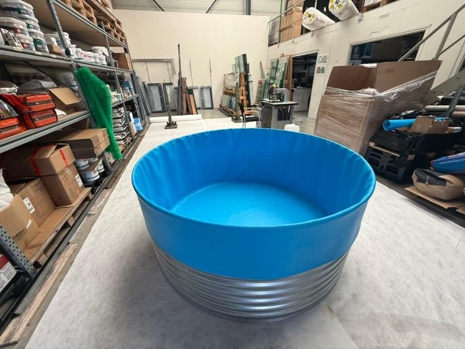 Ronde silo vijvers / zwembaden, Tuin en Terras, Vijvers, Ophalen, Zo goed als nieuw