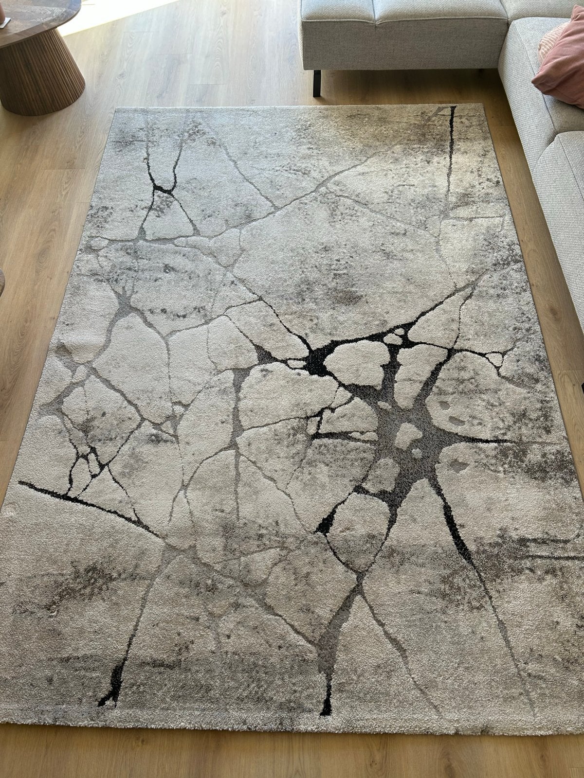 Vloerkleed Impact Grijs 200x290 cm Kwantum, Huis en Inrichting, Ophalen, Zo goed als nieuw, 200 cm of meer, Grijs