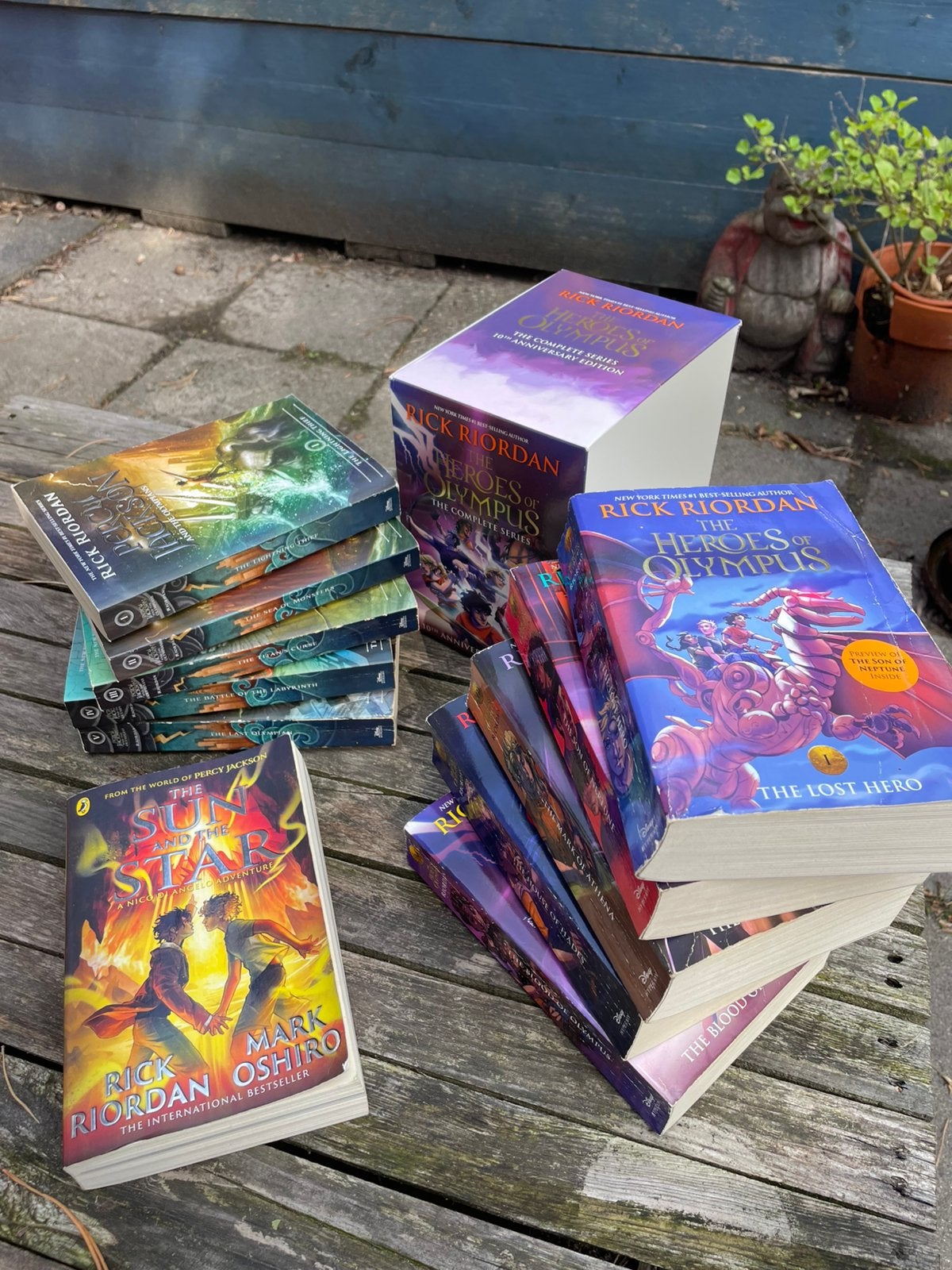 Percy Jackson boeken van Rick Riordan, Ophalen of Verzenden, Zo goed als nieuw