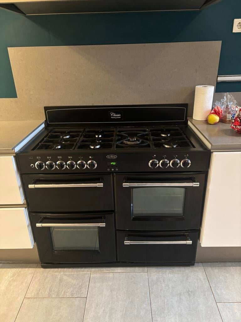 Belling Classic gasfornuis 100cm, Ophalen, Gebruikt, 60 cm of meer, Gas