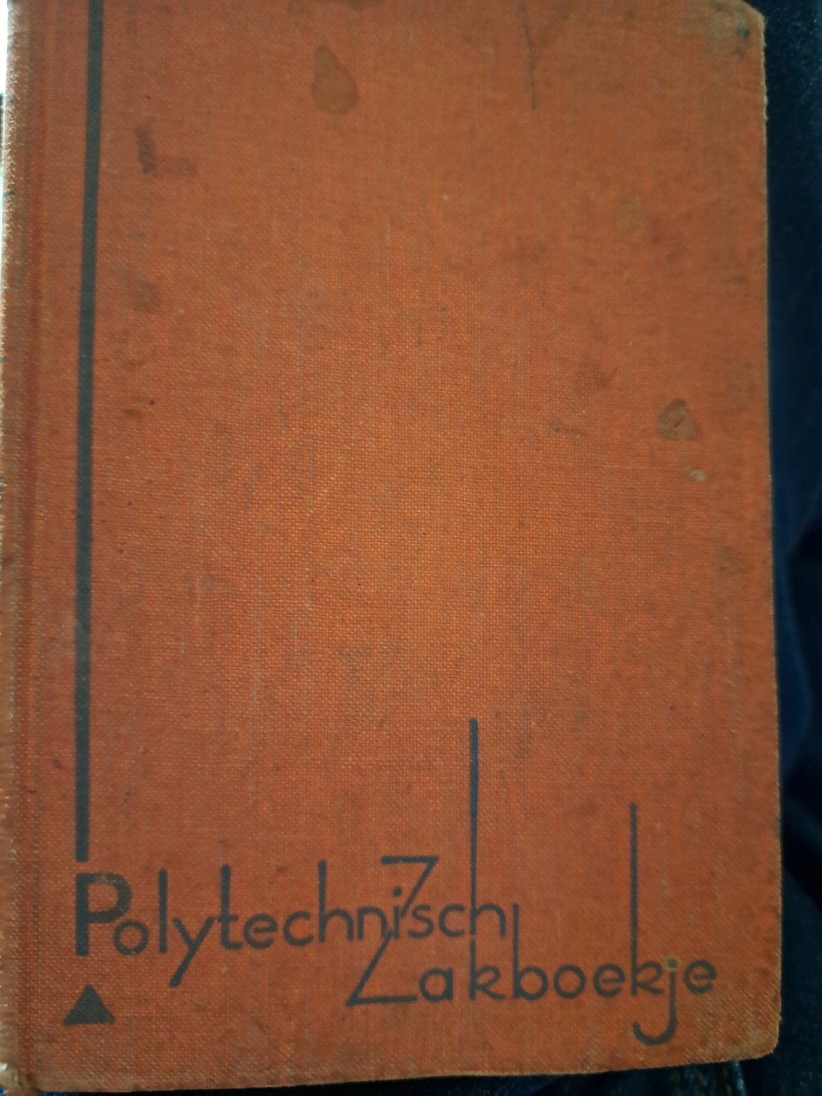 Polytechnisch zakboekje  1939  8e druk, Ophalen of Verzenden, Gelezen, Werktuigbouwkunde