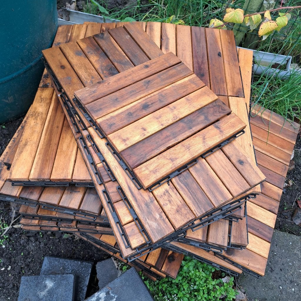 Terrastegels, kliktegels, Ophalen, Gebruikt, Minder dan 50 cm, 10 tot 30 cm