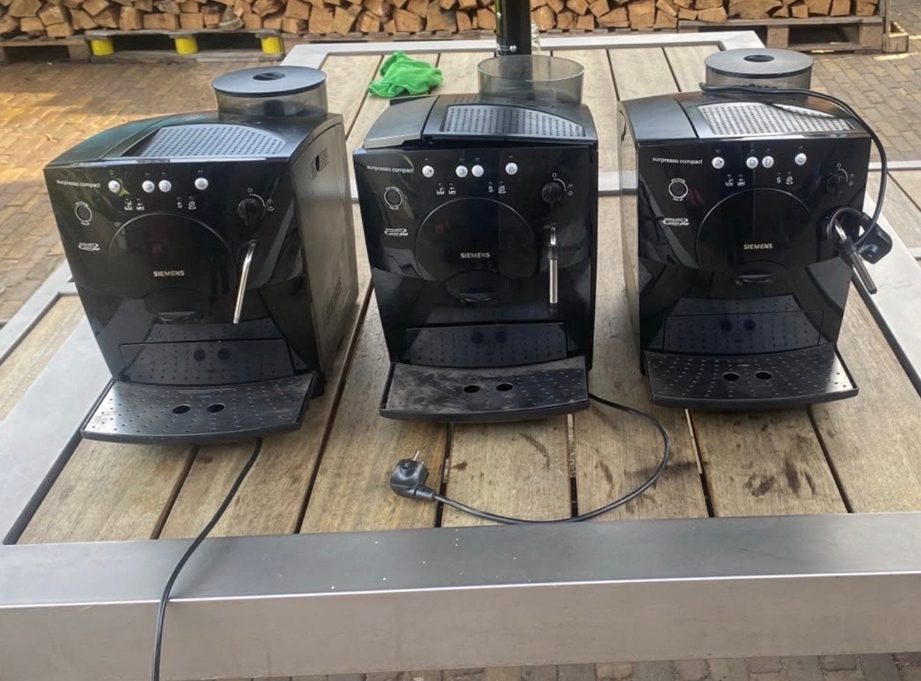 3 Siemens Surpresso Compact koffieapparaten, Witgoed en Apparatuur, Ophalen, Gebruikt, Koffiemachine, Koffiebonen