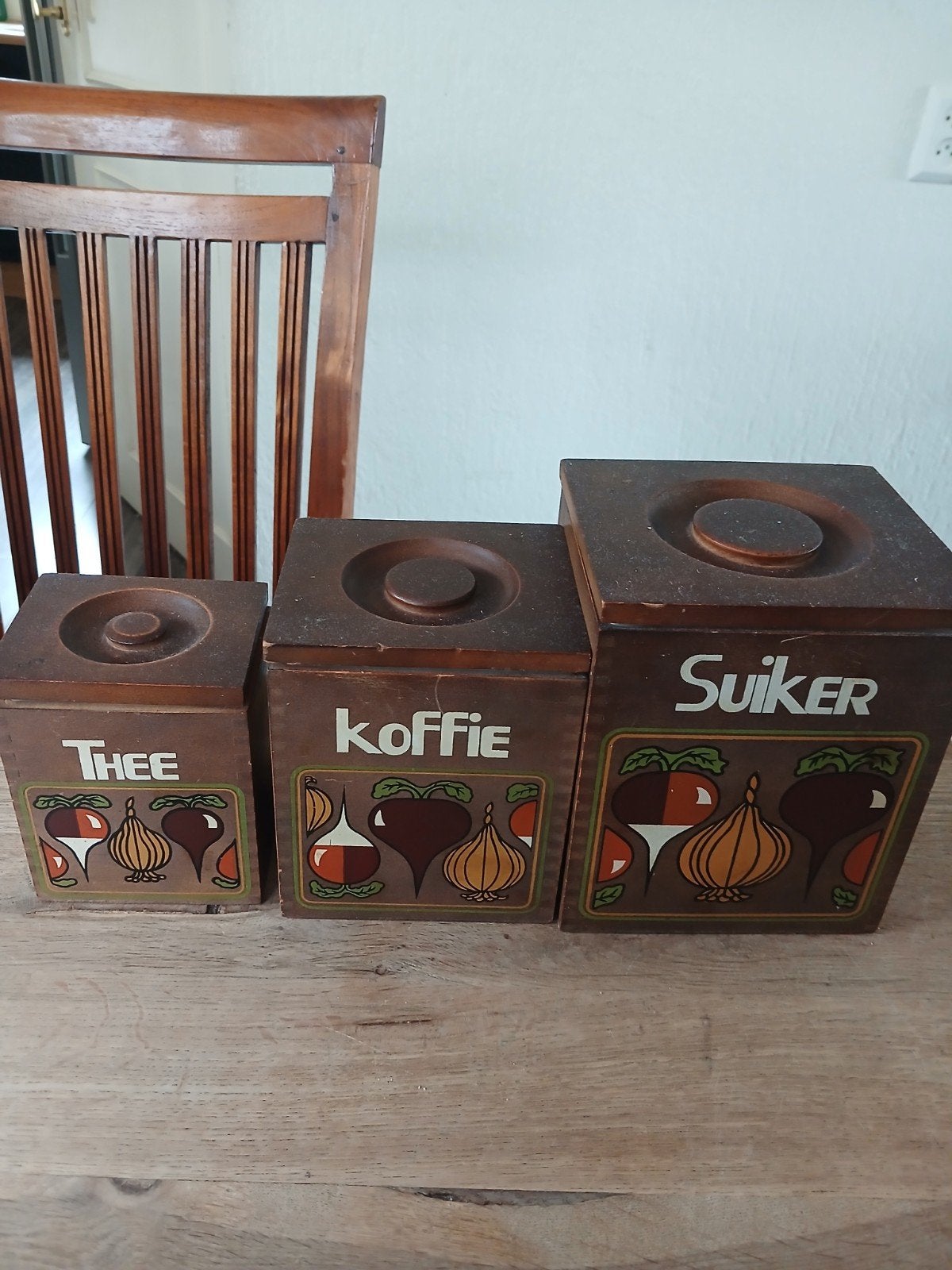 koffie suiker en thee set vintage retro, Ophalen, Huis en Inrichting
