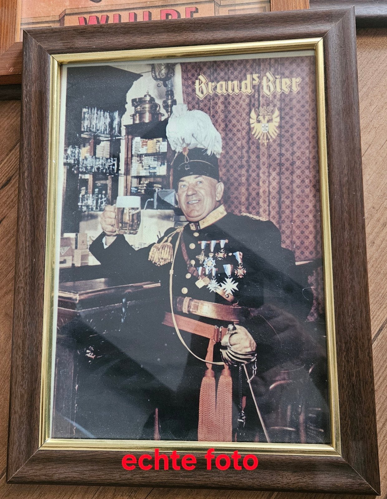 Brand Bier Reclame, Ophalen of Verzenden, Zo goed als nieuw, Reclamebord, Plaat of Schild, Brand
