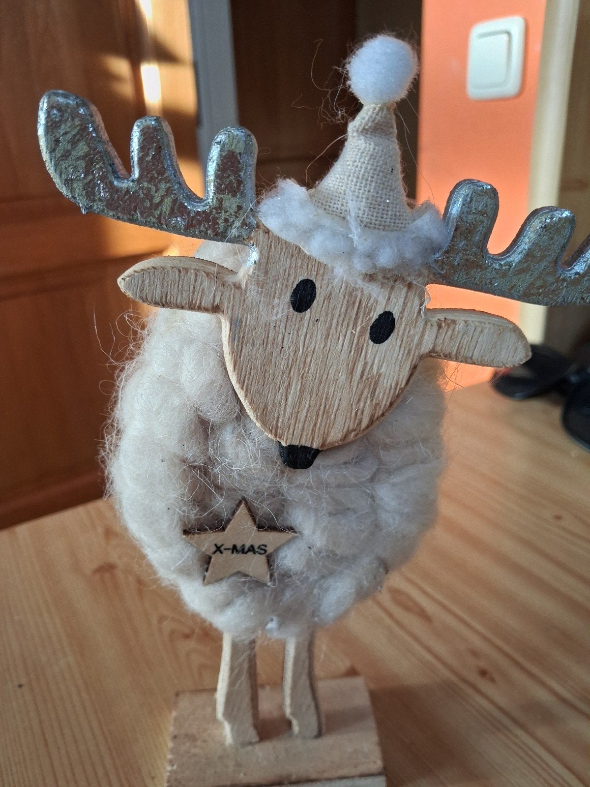 Kerstschaapje klein, Ophalen of Verzenden, Zo goed als nieuw