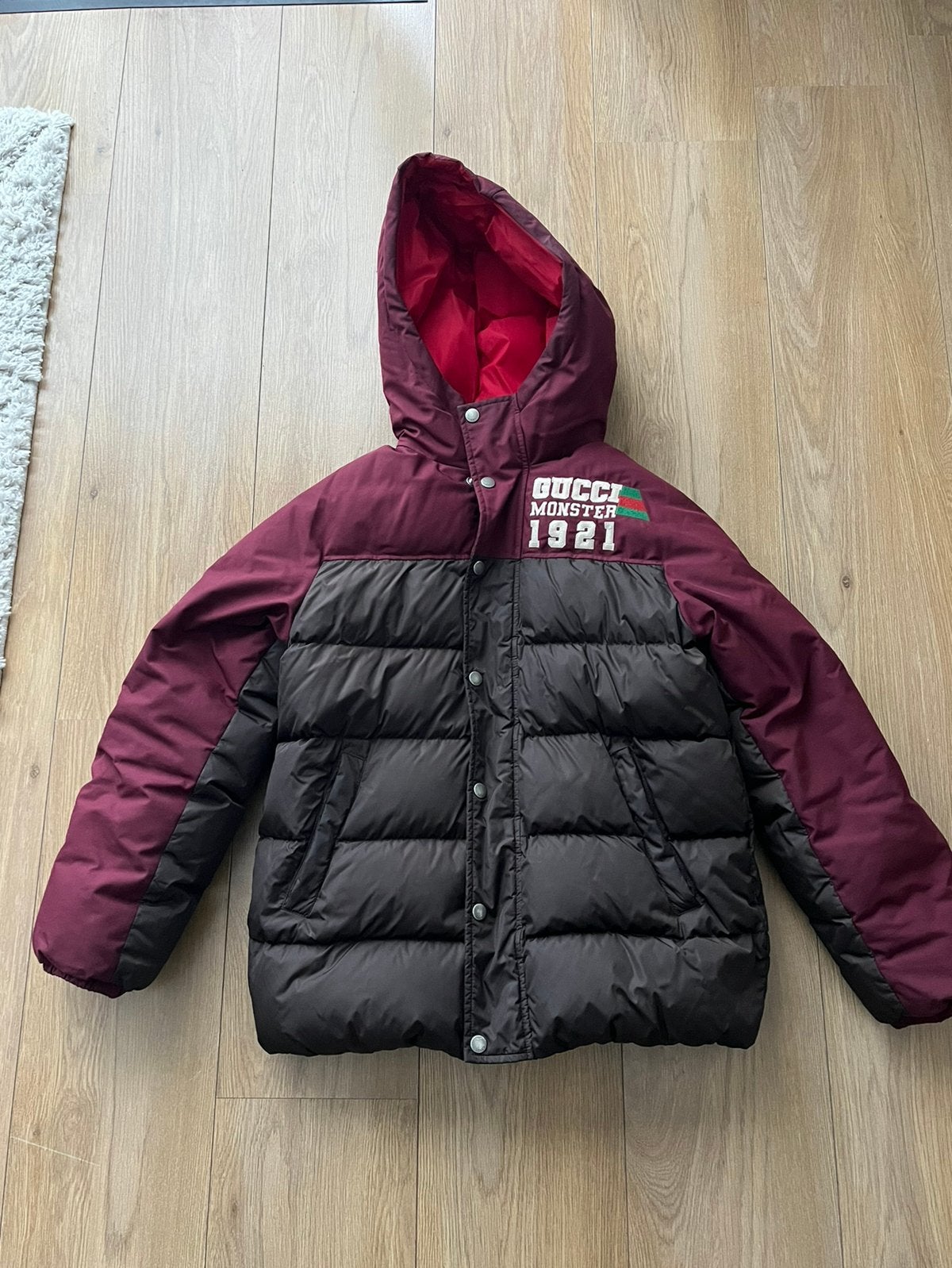 Originele Gucci winterjas (kids) maat 12, Ophalen of Verzenden, Zo goed als nieuw, Jongen, Jas