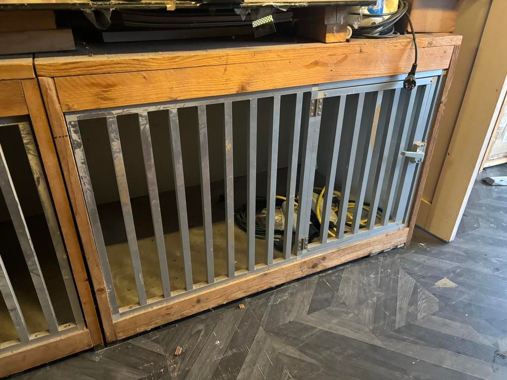 steigerhouten kamerkennel, Ophalen, Hondenkennel, 110 cm of meer, 65 tot 100 cm