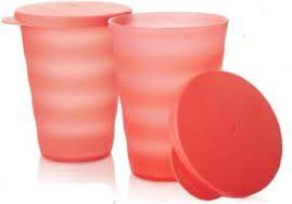 Tupperware Rietjesbeker /Funbeker Oranje Nieuw, Ophalen of Verzenden, Nieuw, Oranje, Beker of Kan
