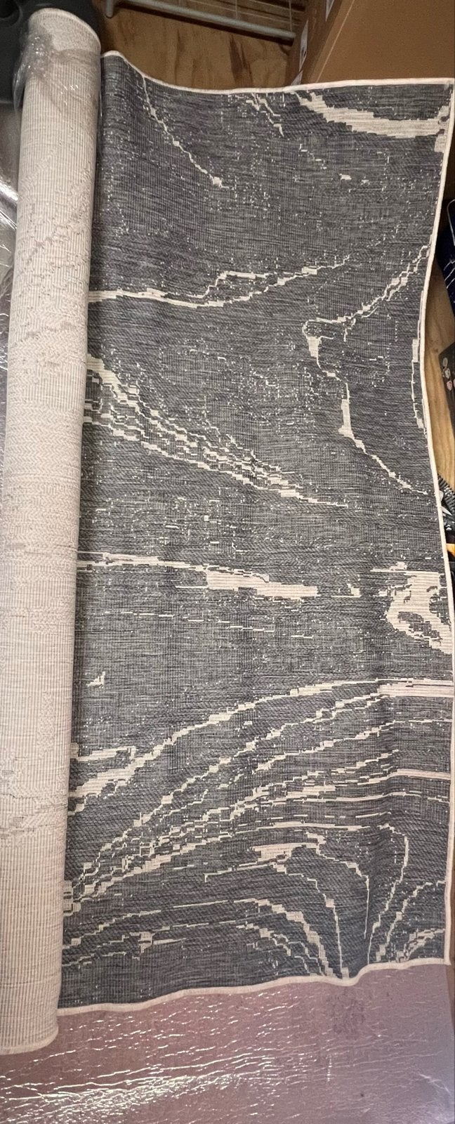 Marutap vloerkleed voor buiten en binnen - Grijs 290x200, Ophalen, Nieuw