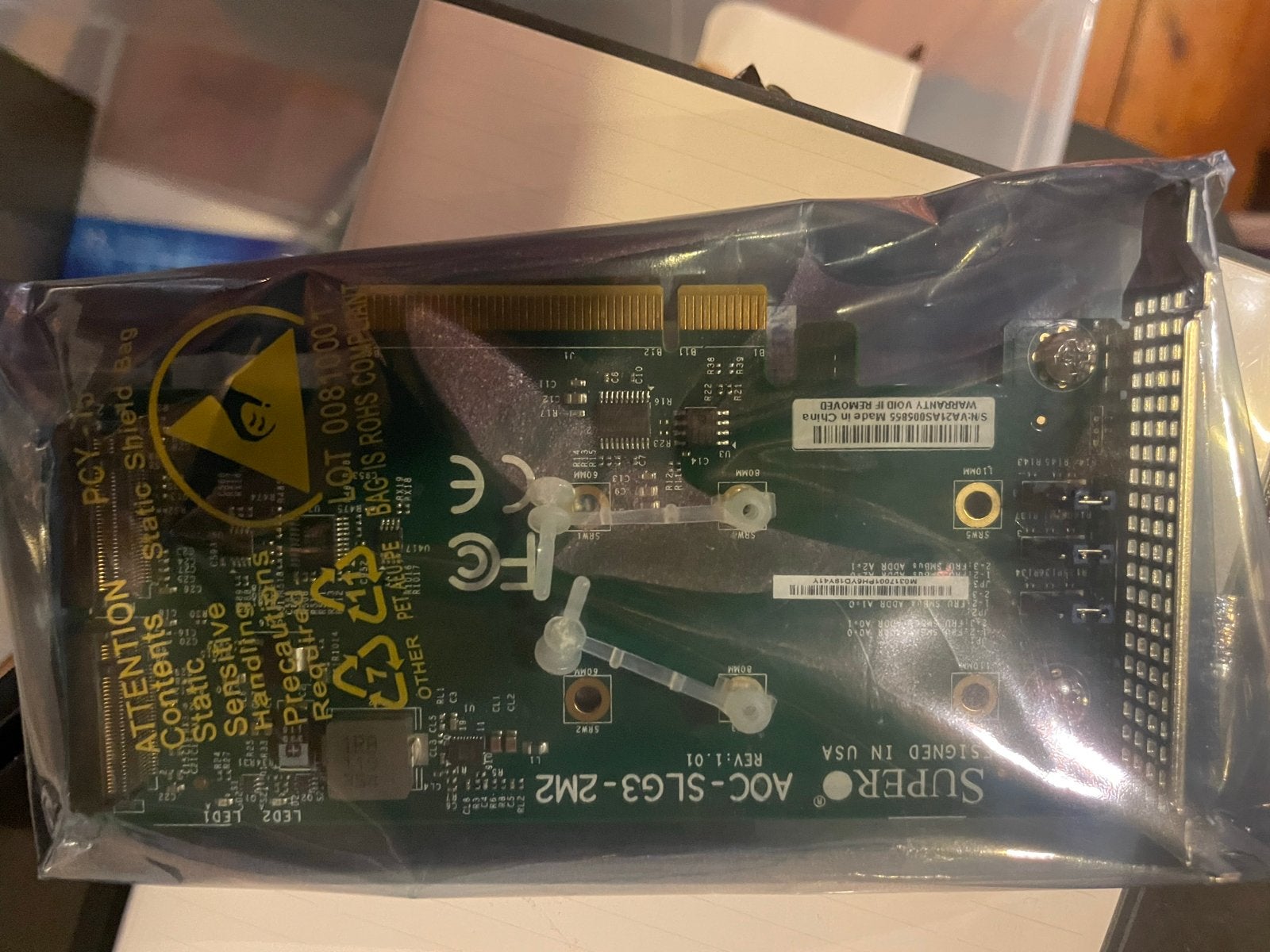 Supermicro AOC-SLG3-2M2 NVMe Controller Kaart, Computers en Software, Videokaarten, PCI-Express 3, Overige soorten, Nieuw, Ophalen of Verzenden
