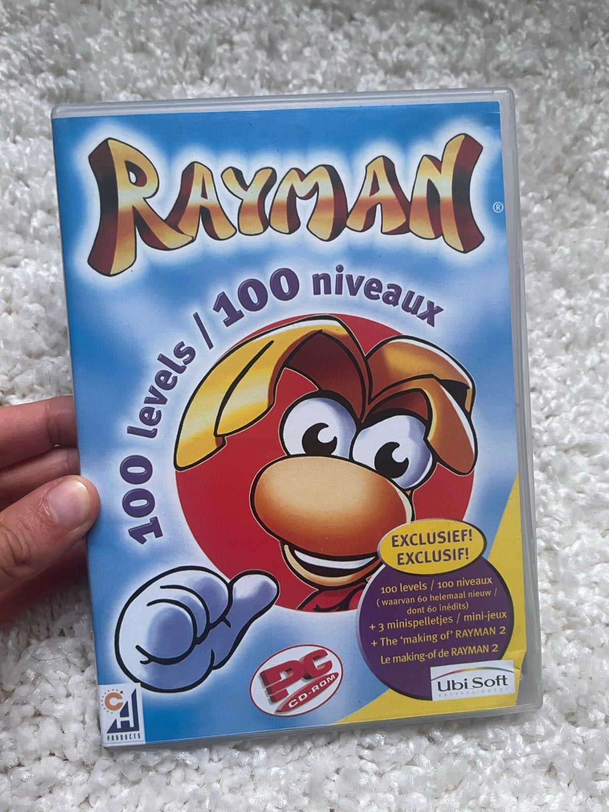 Rayman PC CD-ROM - 100 Levels / 100 Niveaux, Spelcomputers en Games, Games | Pc, Gebruikt, 1 speler, Ophalen of Verzenden, Vanaf 3 jaar
