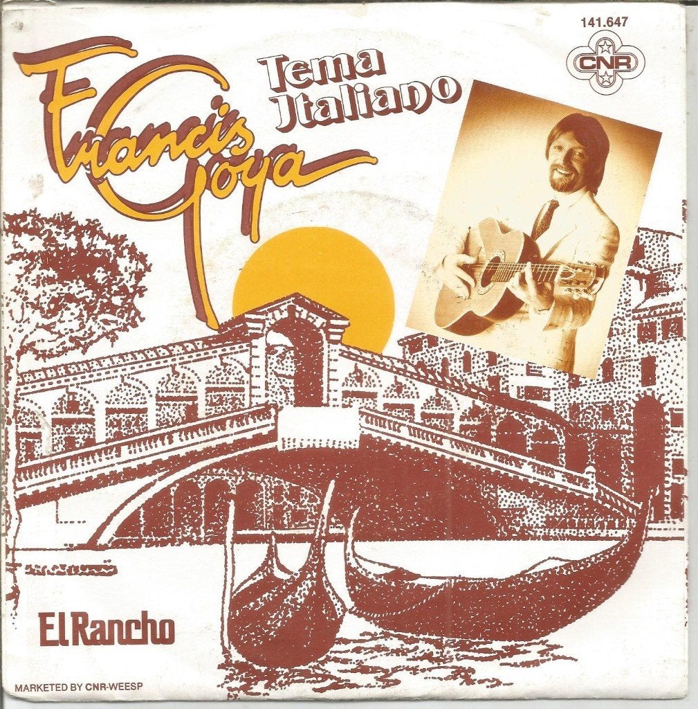 Francis Goya – Tema Italiano (1980), Cd's en Dvd's, Vinyl | Nederlandstalig, Fotohoes, 7 inch, Ophalen of Verzenden, Zo goed als nieuw
