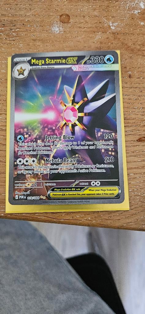 Mega starmie ex, perfect order, Ophalen, Nieuw, Losse kaart