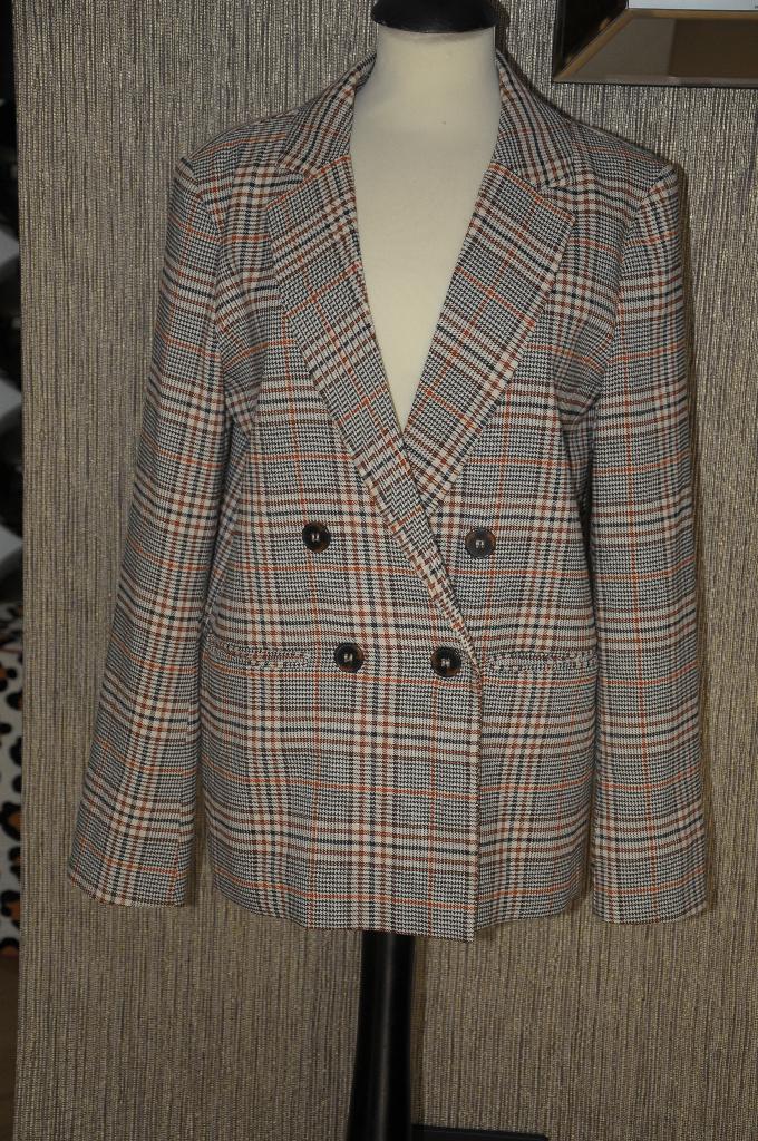 Leuke geruite blazer van Shoeby, maat M!, Maat 38/40 (M), Oranje, Ophalen of Verzenden, Jasje