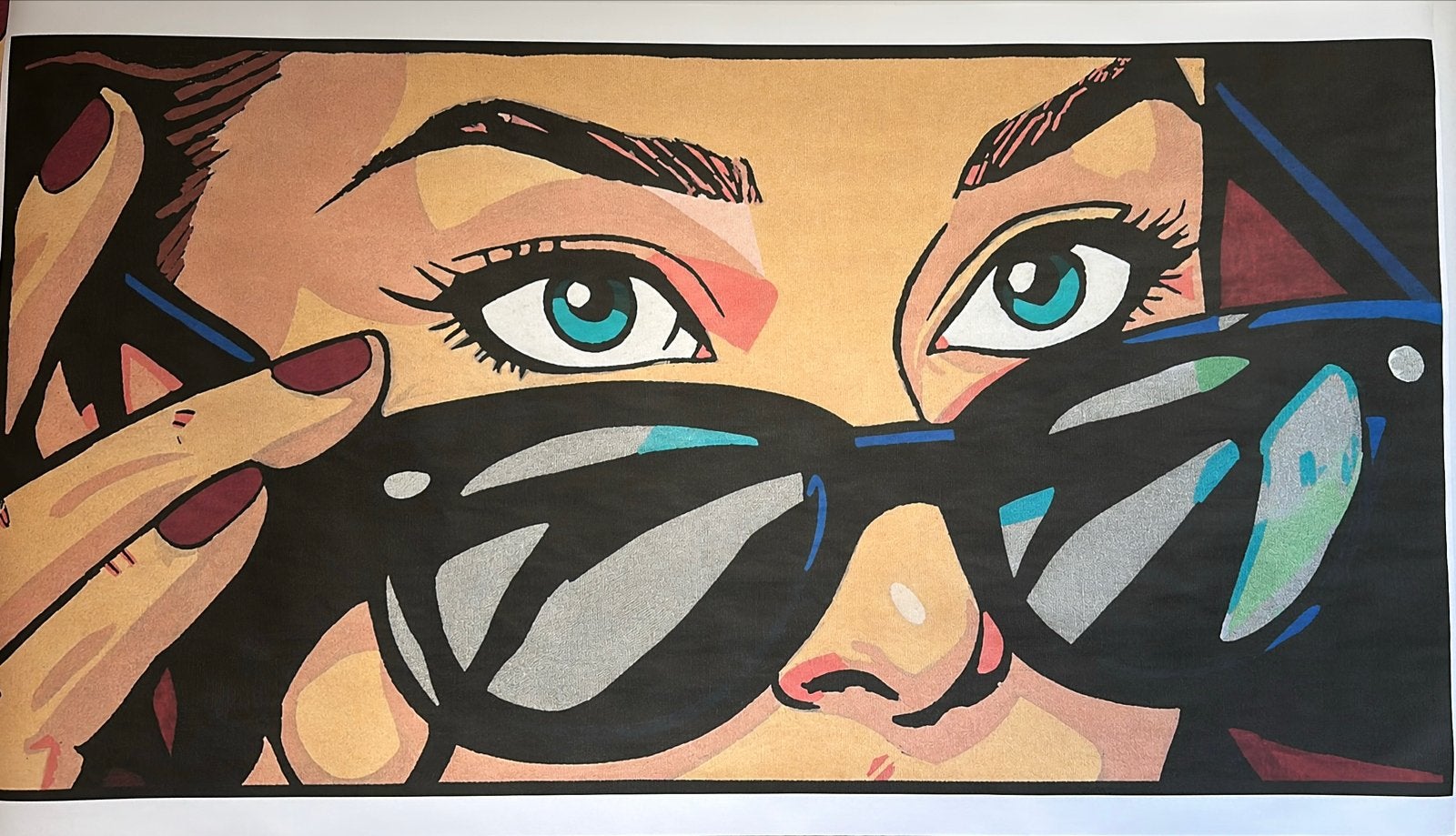 Audrey Hepburn Holly Golightly Pop Art Poster Print 106x60cm, Ophalen of Verzenden, Papier/karton, Print, Film