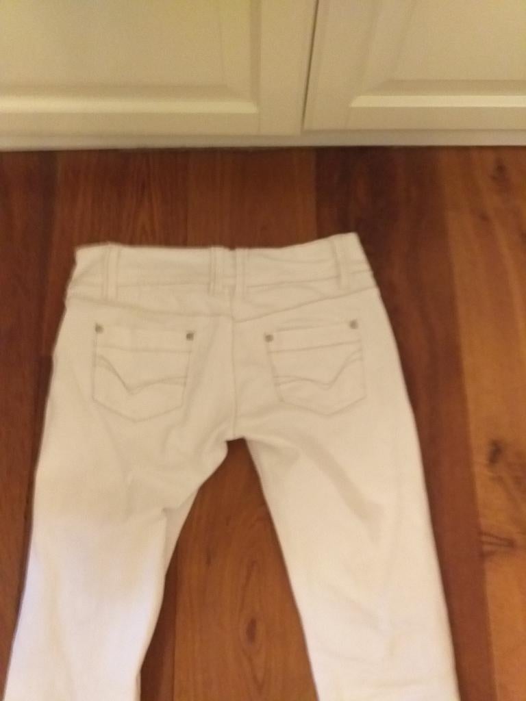 Jeans White Denim XS 34 36 Jane Norman Nieuw ( Jool ), Wit, Ophalen of Verzenden, W27 (confectie 34) of kleiner, Nieuw
