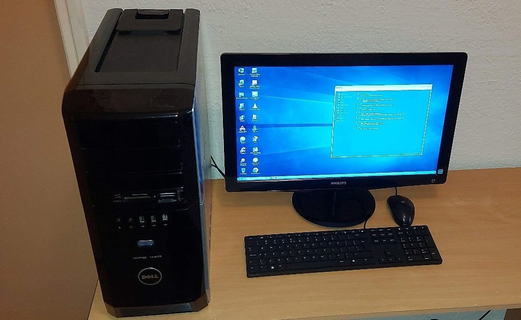 PC Dell XPS 420, Intel Quad Core Q9300+22’’ Full HD Monitor, Ophalen, Gebruikt, HDD, 2 tot 3 Ghz