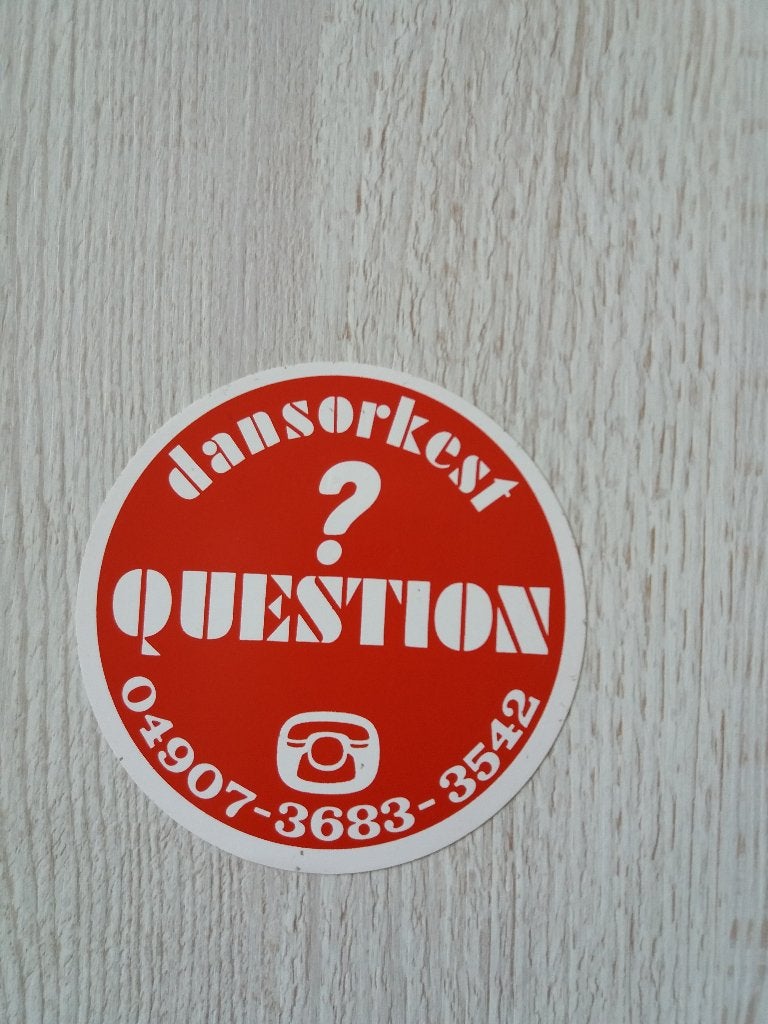 sticker dansorkest ? QUESTION, Ophalen of Verzenden, Zo goed als nieuw, Overige typen