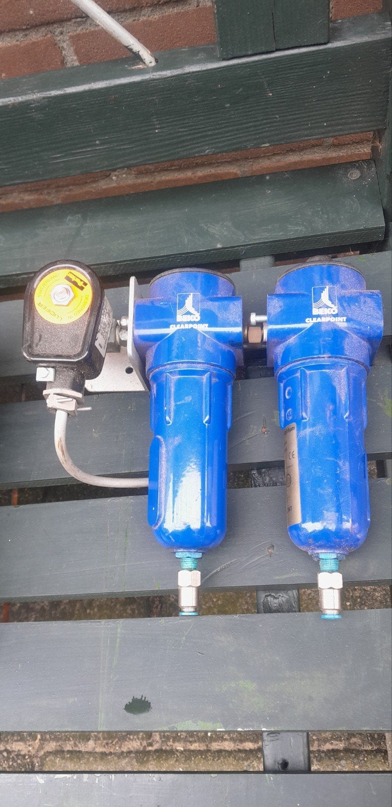 Luchtfilter en drukregelaar voor compressor, Gebruikt, 6 tot 10 bar, Ophalen of Verzenden, Minder dan 200 liter/min