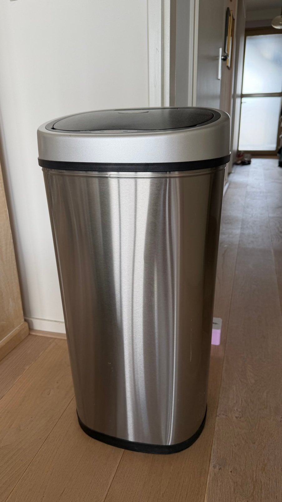 60L motionsensor bin, 40 liter of meer, Ophalen, Zo goed als nieuw, Metaal