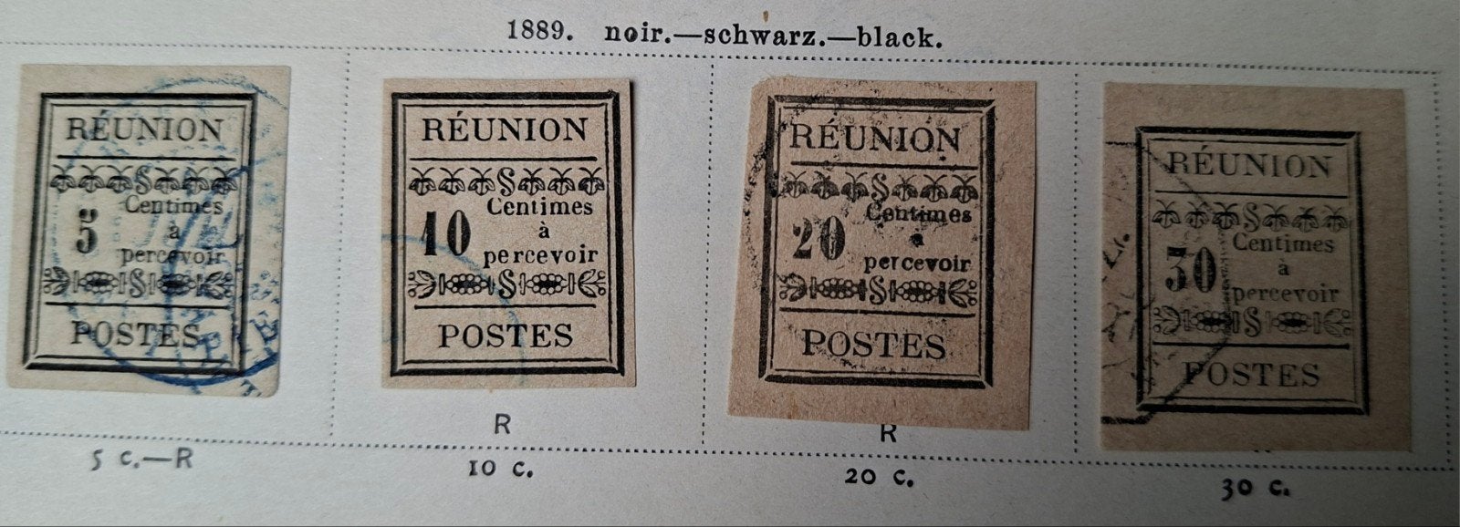 Reunion. Franse kolonie 1989. Tax!, Verzenden