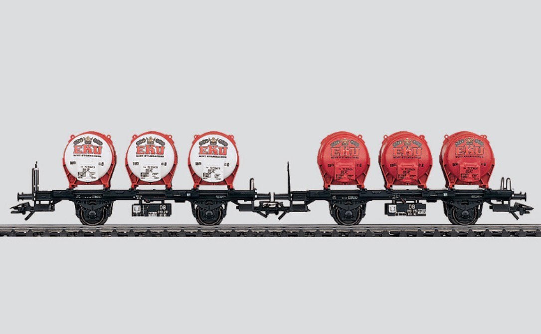Märklin HO 48941 Set containerdraagwagens, Hobby en Vrije tijd, Modeltreinen | H0, Wisselstroom, Ophalen of Verzenden, Märklin