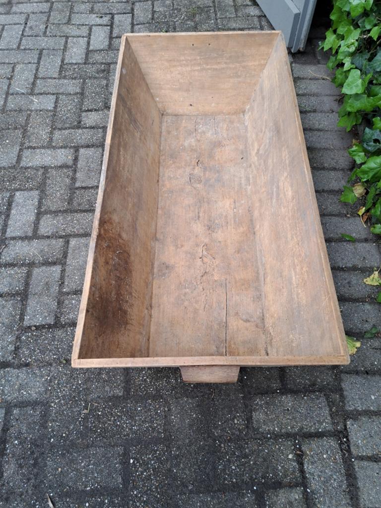 Mooie grote oude trog, Tuin en Terras, Bloembakken en Plantenbakken, Ophalen, Gebruikt, Minder dan 30 cm, Rond