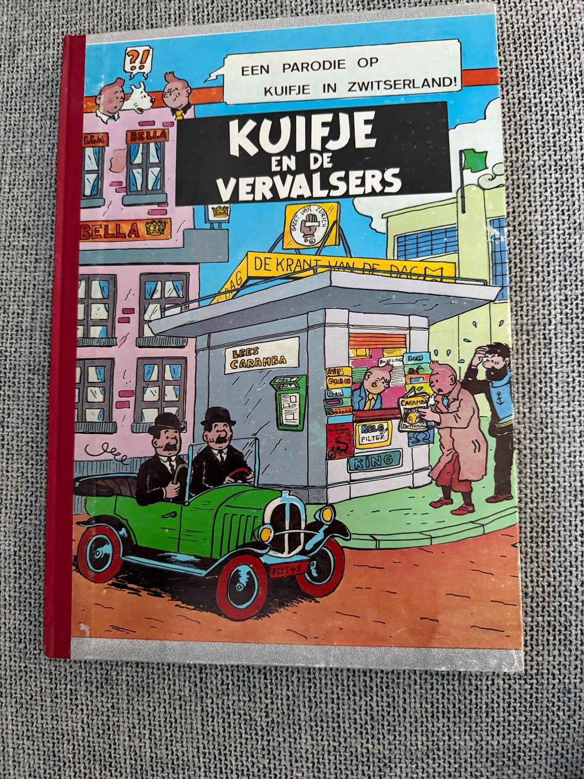 Kuifje en de Vervalsers  - Parodie op Kuifje in Zwitserland, Boeken, Eén stripboek, Ophalen of Verzenden, Zo goed als nieuw