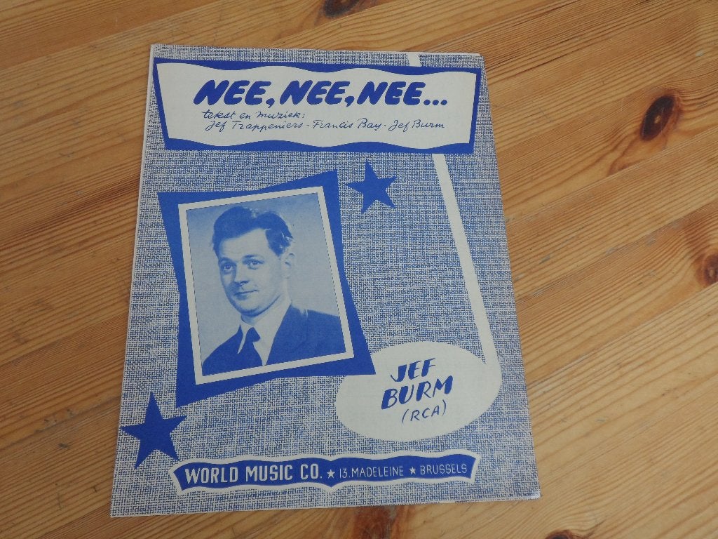 Jef burm - nee nee nee - a een, a twee, a drei, Muziek en Instrumenten, Gebruikt, Gitaar, Ophalen of Verzenden, Artiest of Componist