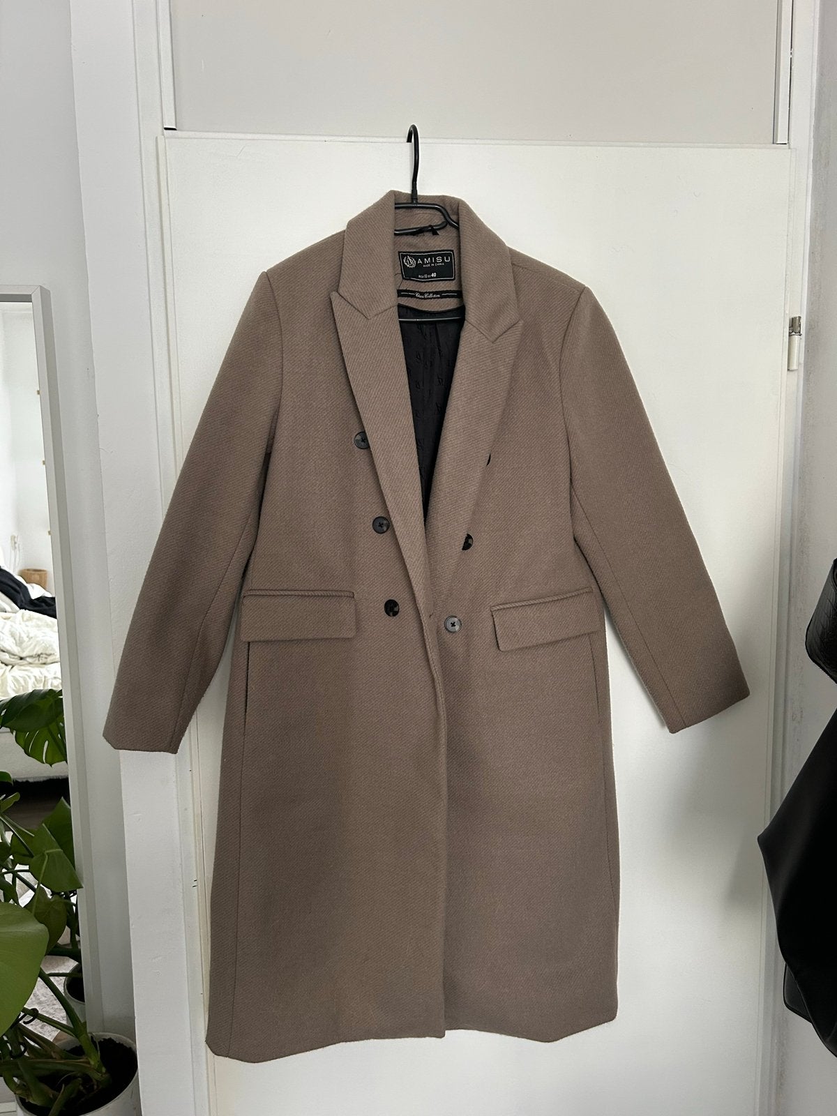 New Yorker lange jas - Maat M/40, Kleding | Dames, Jassen | Winter, Ophalen of Verzenden, Zo goed als nieuw, Maat 38/40 (M), Bruin