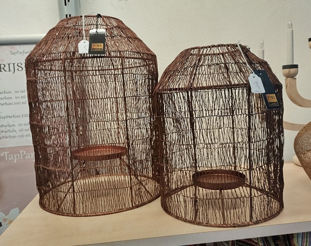 PTMD windlicht Maddin - copper iron - roestkleur, Huis en Inrichting, -, -, Nieuw, Ophalen of Verzenden