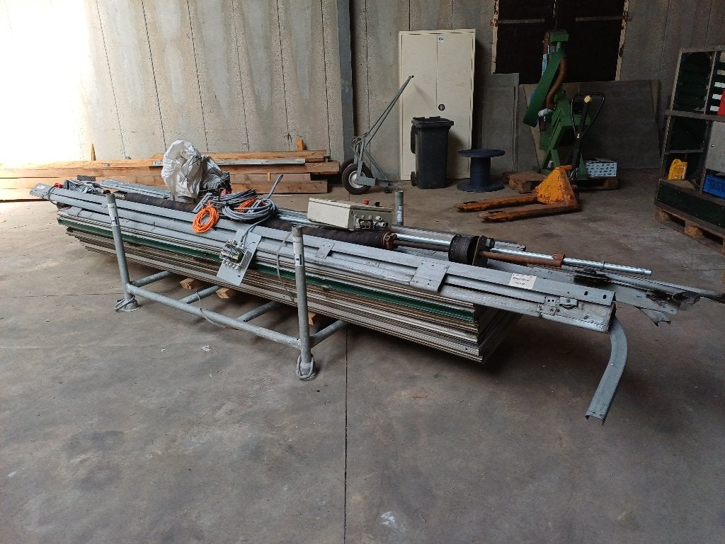 Garage roldeur met bedieningskast - 4 bij 3,2 meter, Ophalen, Gebruikt, Garagedeur, Metaal
