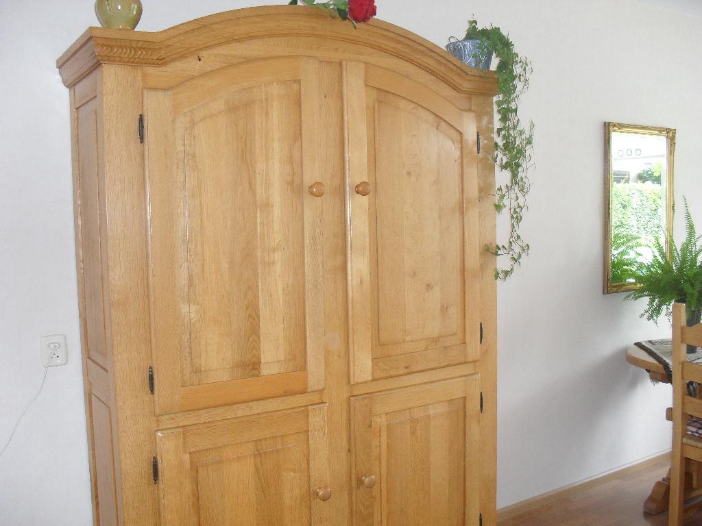 Toogkast, Ophalen, Met deur(en), 200 cm of meer, Eikenhout