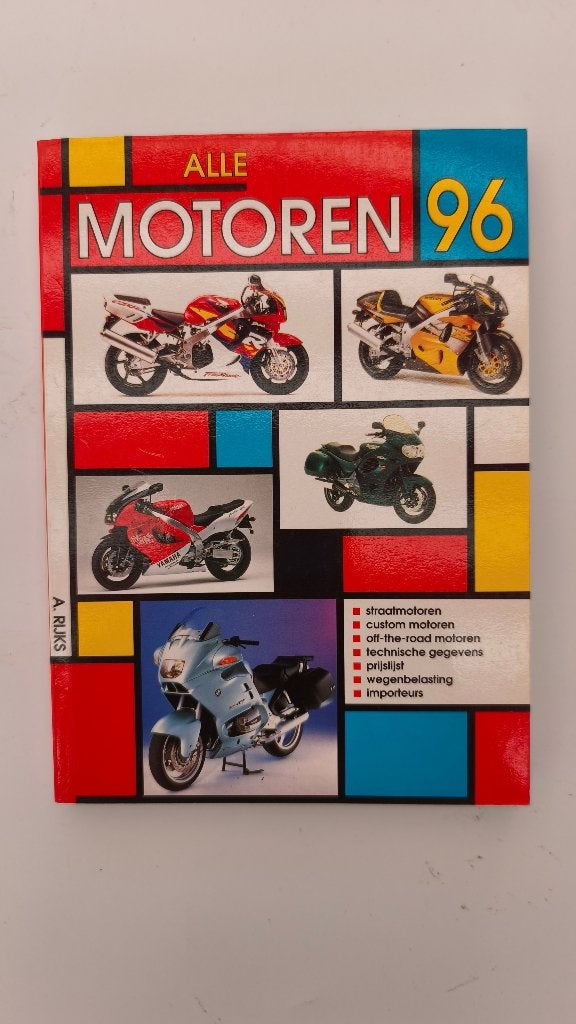 Alle Motoren 1996 - A. Rijks (Motorboek), Ophalen of Verzenden, Zo goed als nieuw, A. Rijks, Algemeen