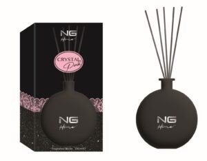 Ng Crystal Pink Geurstokjes 200ml, Huis en Inrichting, Overige materialen, Zwart, Nieuw, Ophalen of Verzenden