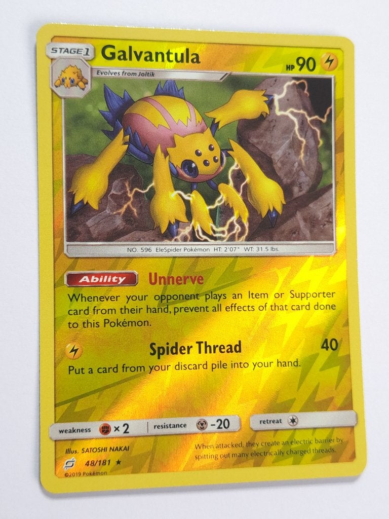 Pokémon - Team Up - Galvantula - 48/181 - Reverse Holo, Verzenden, Zo goed als nieuw, Losse kaart, Foil