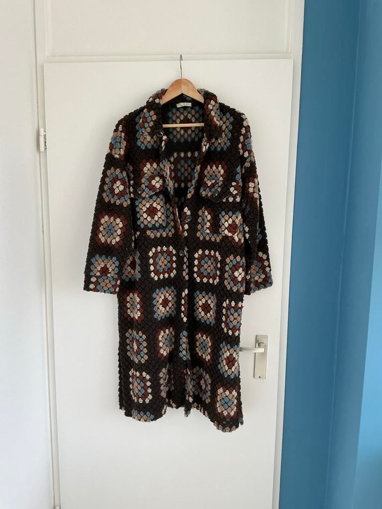 Vest / Jas Made in Italy gedragen, Ophalen of Verzenden, Gedragen, Maat 42/44 (L), Bruin