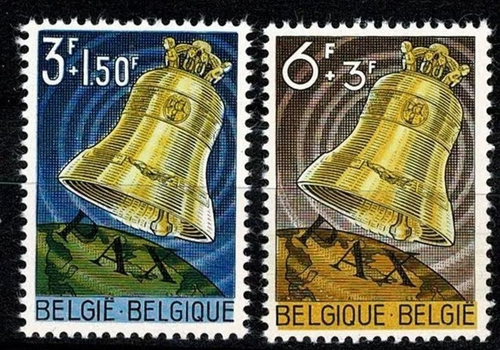 Belgie 1963 - OBP 1241-1242 - Vredesklok, Postzegels en Munten, Postzegels | Europa | België, Frankeerzegel, Ophalen of Verzenden