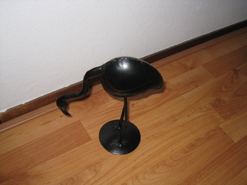 Zwarte vogel, Ophalen of Verzenden, Zo goed als nieuw, Zwart, Metaal