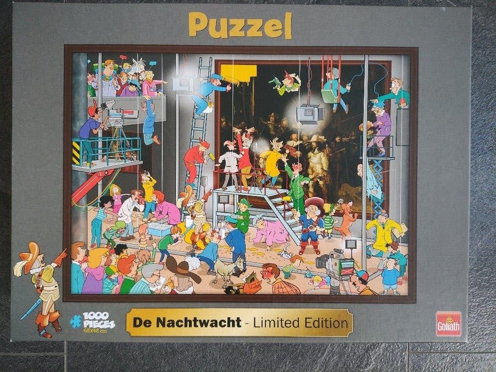 Goliath legpuzzel De Nachtwacht (1000 stukjes), Ophalen, 500 t/m 1500 stukjes, Zo goed als nieuw, Legpuzzel