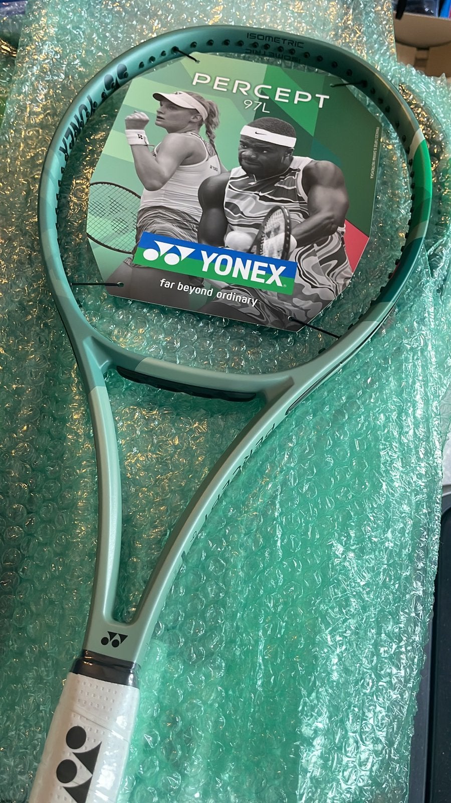 2x Yonex Percept 97L (grip3) nieuw, Overige merken, Percept, 97L, Nieuw