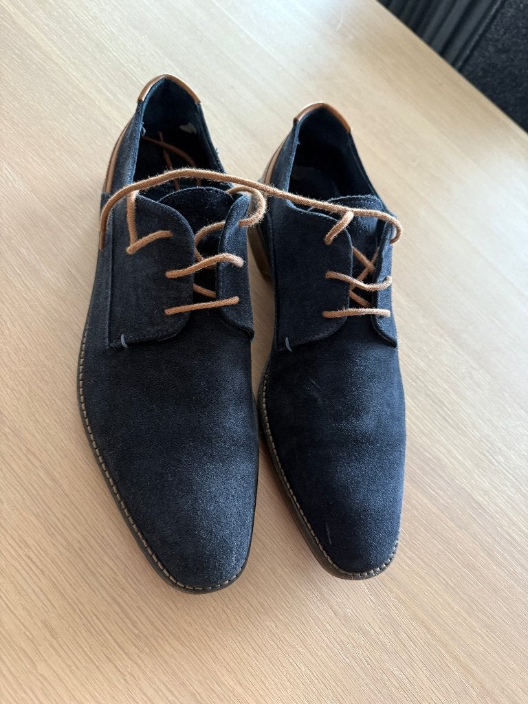 Sacha Zwarte Veterschoen maat 42 Heren Schoen schoenen, Zwart, Ophalen of Verzenden, Zo goed als nieuw, Sacha