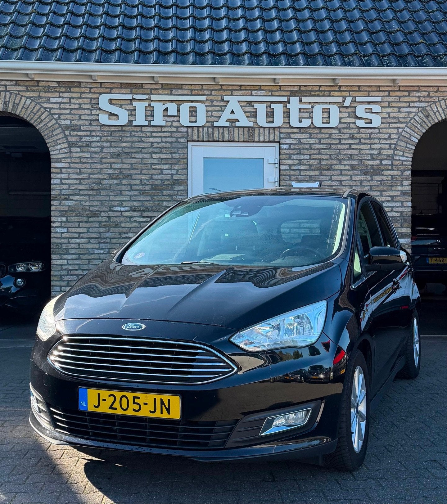 Ford C-Max 1.0 Titanium Bj 2018 Zeer nette auto, Auto's, Voorwielaandrijving, Gebruikt, Euro 6, Zwart
