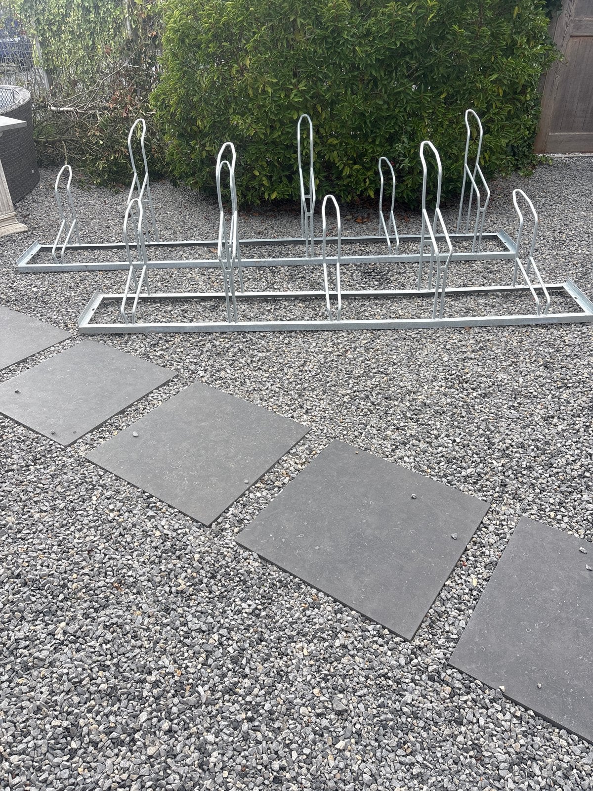 2x Gegalvaniseerde fietsenrekken voor 5 fietsen en 6 fietsen, Ophalen, Nieuw