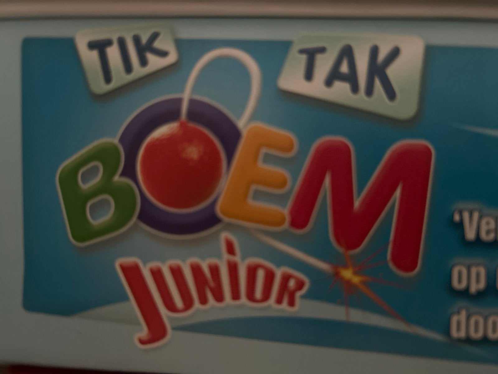 Tik Tak Boem Junior Gezelschapsspel, Drie of vier spelers, Ophalen, Gebruikt