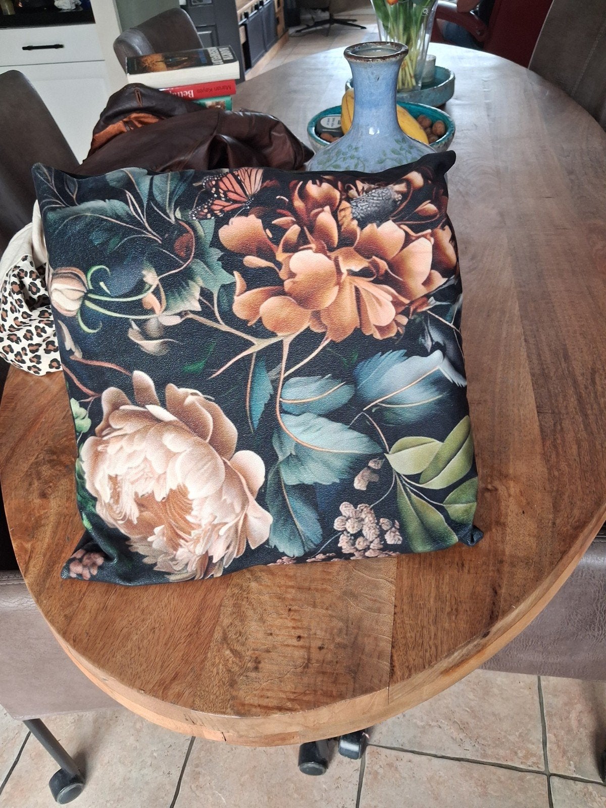 4 kussentjes 45 x 45 .., Huis en Inrichting, Ophalen of Verzenden, Zo goed als nieuw, Vierkant